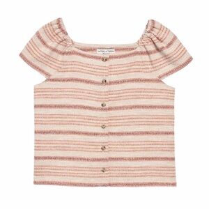 Madewell Texture & Thread Button-Front Top in Stripe